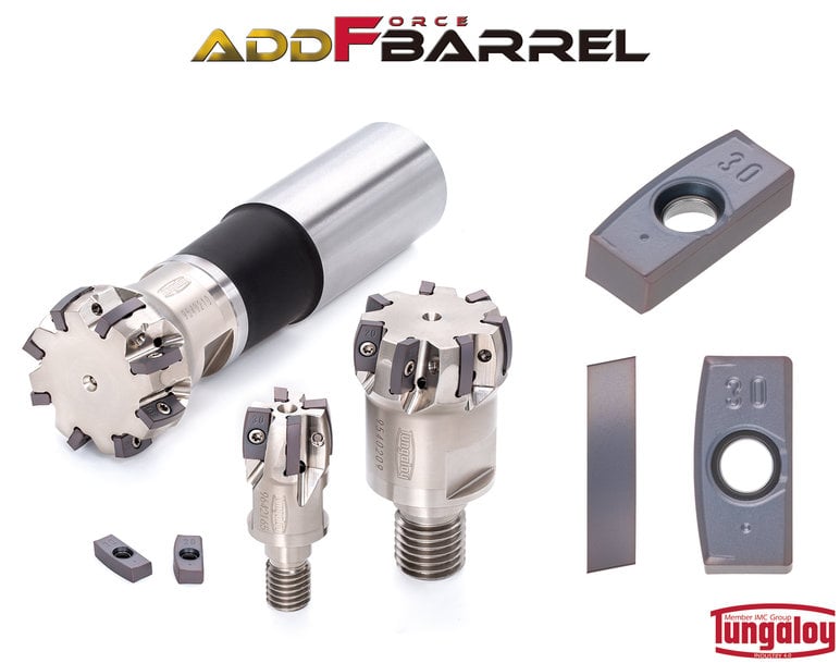 TUNGALOY UNVEILS ADDFORCEBARREL FOR IMPROVED SEMI-FINISHING PRODUCTIVITY OF 3D SURFACES